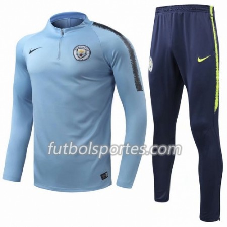 Manchester City Sudadera de Entrenamiento Trajes Azul 2018/2019